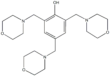 2,4,6-tris(4-morpholinylmethyl)phenol 结构式