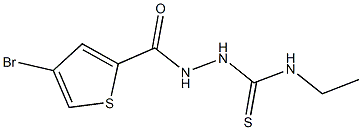 2-[(4-bromo-2-thienyl)carbonyl]-N-ethylhydrazinecarbothioamide 结构式