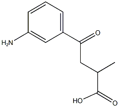 4-(3-aminophenyl)-2-methyl-4-oxobutanoic acid 结构式