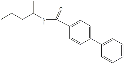 N-(1-methylbutyl)[1,1'-biphenyl]-4-carboxamide 结构式