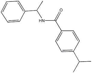 4-isopropyl-N-(1-phenylethyl)benzamide 结构式