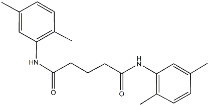 N~1~,N~5~-bis(2,5-dimethylphenyl)pentanediamide 结构式