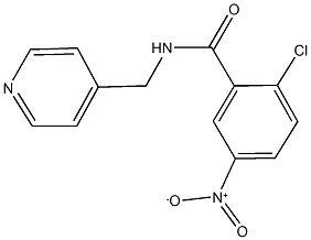 2-chloro-5-nitro-N-(4-pyridinylmethyl)benzamide 结构式