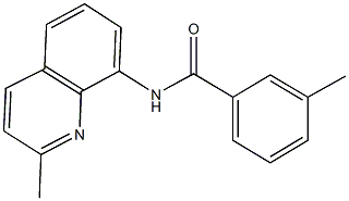 3-methyl-N-(2-methyl-8-quinolinyl)benzamide 结构式