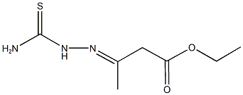 ethyl 3-[(aminocarbothioyl)hydrazono]butanoate 结构式