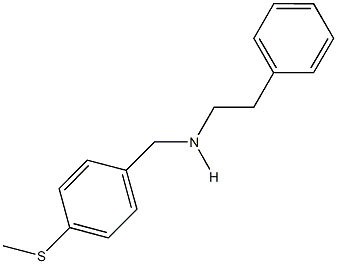 N-[4-(methylsulfanyl)benzyl]-N-(2-phenylethyl)amine 结构式