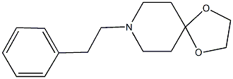 8-(2-phenylethyl)-1,4-dioxa-8-azaspiro[4.5]decane 结构式