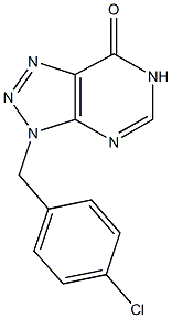 3-(4-chlorobenzyl)-3,6-dihydro-7H-[1,2,3]triazolo[4,5-d]pyrimidin-7-one 结构式