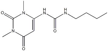 N-butyl-N'-(1,3-dimethyl-2,6-dioxo-1,2,3,6-tetrahydro-4-pyrimidinyl)urea 结构式