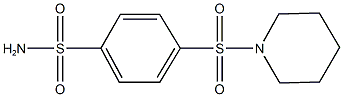 4-(1-piperidinylsulfonyl)benzenesulfonamide 结构式