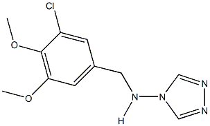 N-(3-chloro-4,5-dimethoxybenzyl)-N-(4H-1,2,4-triazol-4-yl)amine 结构式