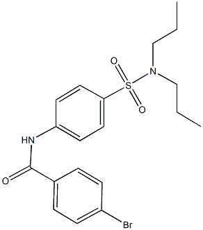 4-bromo-N-{4-[(dipropylamino)sulfonyl]phenyl}benzamide 结构式