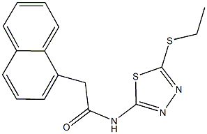 N-[5-(ethylsulfanyl)-1,3,4-thiadiazol-2-yl]-2-(1-naphthyl)acetamide 结构式