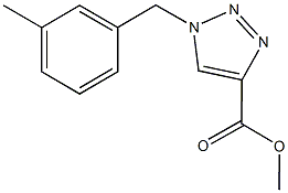 methyl 1-(3-methylbenzyl)-1H-1,2,3-triazole-4-carboxylate 结构式