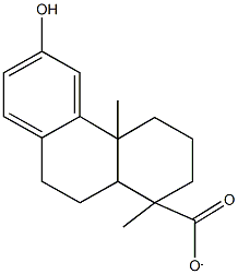 6-hydroxy-1,4a-dimethyl-1,2,3,4,4a,9,10,10a-octahydro-1-phenanthrenecarboxylic acid 结构式