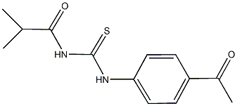 N-(4-acetylphenyl)-N'-isobutyrylthiourea 结构式