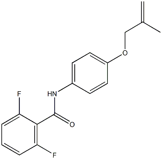 2,6-difluoro-N-{4-[(2-methyl-2-propenyl)oxy]phenyl}benzamide 结构式