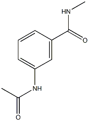 3-(acetylamino)-N-methylbenzamide 结构式
