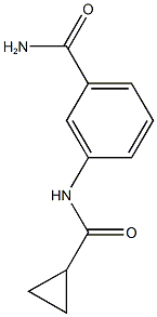 3-[(cyclopropylcarbonyl)amino]benzamide 结构式
