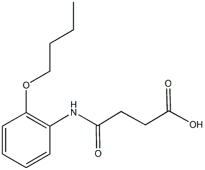 4-(2-butoxyanilino)-4-oxobutanoic acid 结构式