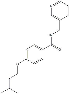 4-(isopentyloxy)-N-(3-pyridinylmethyl)benzamide 结构式