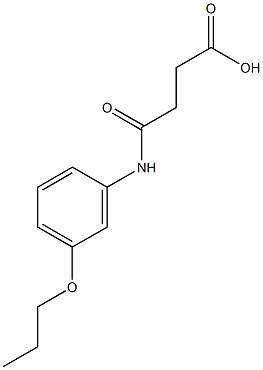 4-oxo-4-(3-propoxyanilino)butanoic acid 结构式