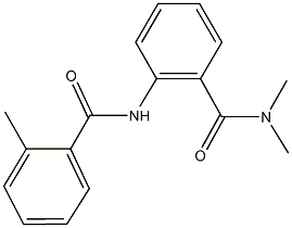 N,N-dimethyl-2-[(2-methylbenzoyl)amino]benzamide 结构式