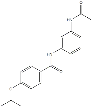 N-[3-(acetylamino)phenyl]-4-isopropoxybenzamide 结构式