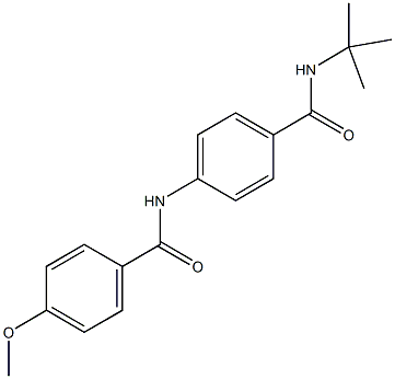 N-{4-[(tert-butylamino)carbonyl]phenyl}-4-methoxybenzamide 结构式