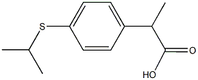 2-[4-(isopropylsulfanyl)phenyl]propanoic acid 结构式