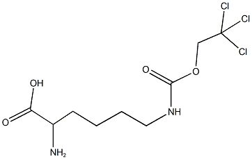 N~6~-[(2,2,2-trichloroethoxy)carbonyl]lysine 结构式