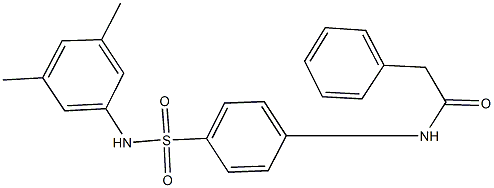 N-{4-[(3,5-dimethylanilino)sulfonyl]phenyl}-2-phenylacetamide 结构式