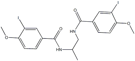 3-iodo-N-{2-[(3-iodo-4-methoxybenzoyl)amino]-1-methylethyl}-4-methoxybenzamide 结构式