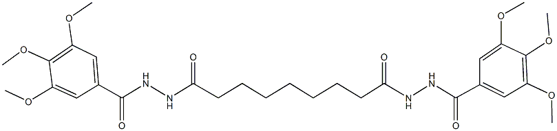 3,4,5-trimethoxy-N'-{9-oxo-9-[2-(3,4,5-trimethoxybenzoyl)hydrazino]nonanoyl}benzohydrazide 结构式