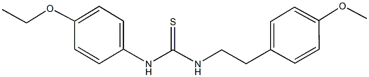 N-(4-ethoxyphenyl)-N'-[2-(4-methoxyphenyl)ethyl]thiourea 结构式