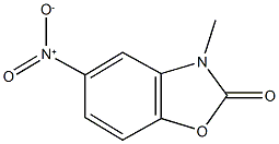 5-nitro-3-methyl-1,3-benzoxazol-2(3H)-one 结构式