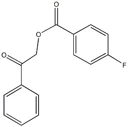 2-oxo-2-phenylethyl 4-fluorobenzoate 结构式