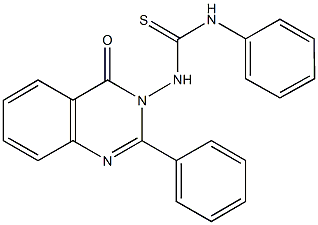 N-(4-oxo-2-phenyl-3(4H)-quinazolinyl)-N'-phenylthiourea 结构式