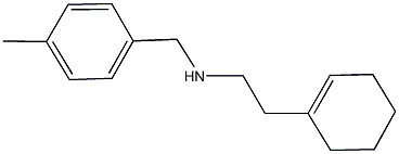 N-[2-(1-cyclohexen-1-yl)ethyl]-N-(4-methylbenzyl)amine 结构式