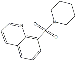 8-(1-piperidinylsulfonyl)quinoline 结构式