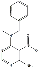 4-amino-6-[benzyl(methyl)amino]-5-nitropyrimidine 结构式