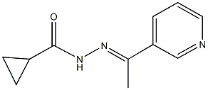 N'-(1-pyridin-3-ylethylidene)cyclopropanecarbohydrazide 结构式