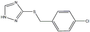 4-chlorobenzyl 1H-1,2,4-triazol-5-yl sulfide 结构式
