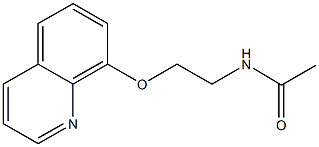 N-[2-(8-quinolinyloxy)ethyl]acetamide 结构式