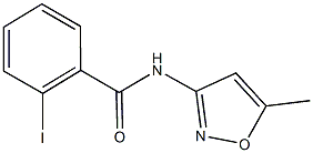 2-iodo-N-(5-methylisoxazol-3-yl)benzamide 结构式