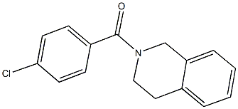 2-(4-chlorobenzoyl)-1,2,3,4-tetrahydroisoquinoline 结构式