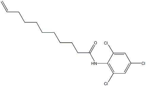 N-(2,4,6-trichlorophenyl)undec-10-enamide 结构式