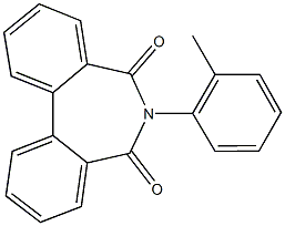 6-(2-methylphenyl)-5H-dibenzo[c,e]azepine-5,7(6H)-dione 结构式