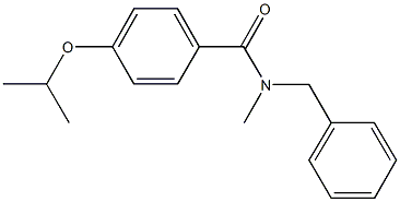 N-benzyl-4-isopropoxy-N-methylbenzamide 结构式