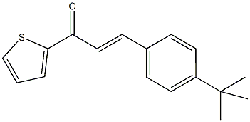 3-(4-tert-butylphenyl)-1-(2-thienyl)-2-propen-1-one 结构式